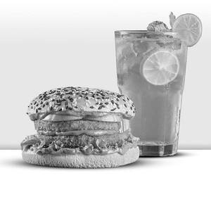 Bigg Club Veg Burger + Lime N Mint Mojito