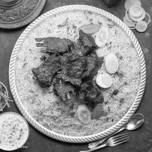 Mutton Kepsa Biryani (chaap)