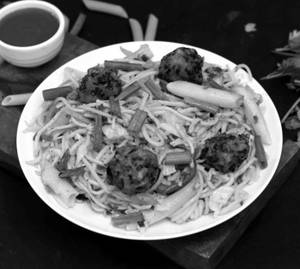 Veg Manchurian Noodles