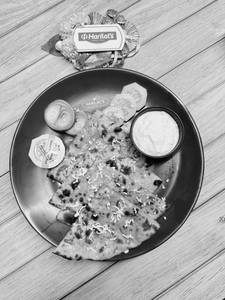 Paneer Stuffed Paratha With Dahi