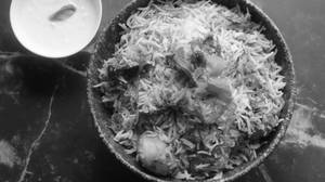 Butter chicken biryani