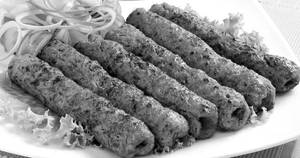 Lamb Seekh Kebab.