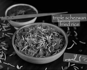 Veg Triple Schezwan Noodles
