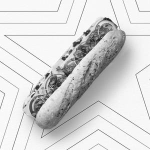 Posh Cheddar & Pickle Baguette