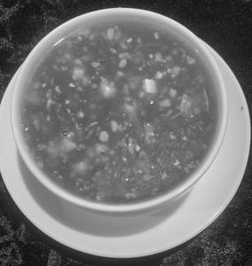 Veg Lemon Coriander Soup with Tofu
