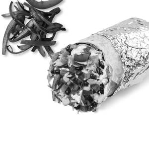Grilled Onion & Capsicum Burrito - includes Guacamole (Mini)