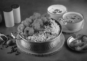 Hyderabadi Prawn Biriyani