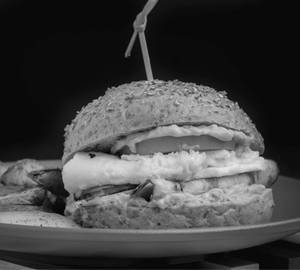 Egg Omelette Burger