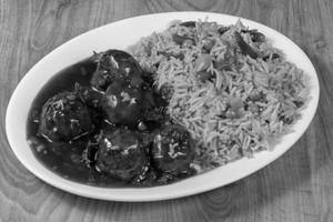 Crispy Chilli Potato + Fried Rice