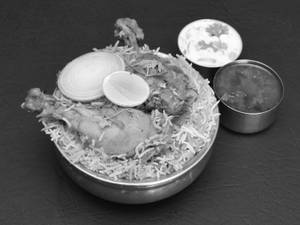 Hyderabadi Chicken Leg Piece Biryani