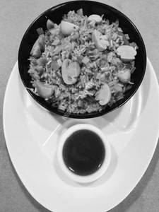 Mushroom Schezwan Rice