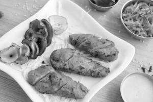 Lemon tandoori masala chaap