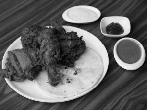 Chicken Fried With Garlic (Dry)