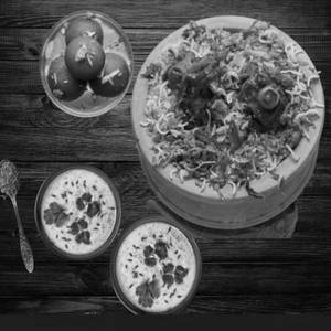 Jashn-e-mutton Dum Biryani(serves4-5)