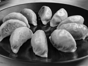 Chicken Cheese Burst Momo Fried