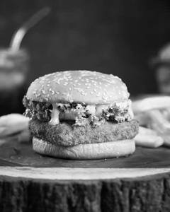 Paneer burger with cheese