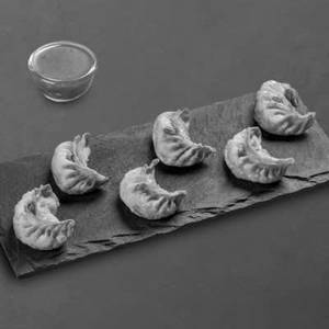 Fried Chicken Momos with Momo Chutney - 6 Pc