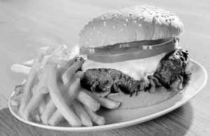 Aloo Tikki Burger French Fries