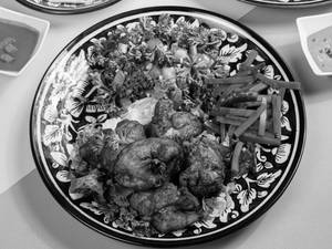 Chicken Shish Tawook Kebab Platter