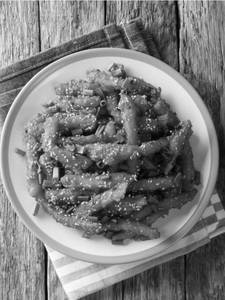 Honey chilli potato