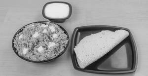 Butter Khichdi + Dahi + Papad