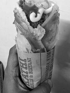 Double Egg Kathi Shwarma Roll