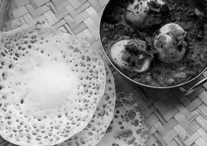 Appam(3 Pcs) + Egg Curry(1nos.)