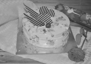 Eggless Badam Malai Cake