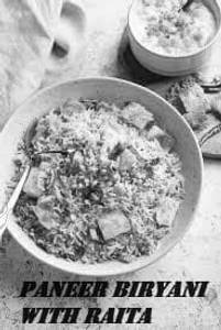 Paneer Biryani With Raita