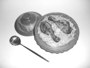 Roasted Chicken Tangdi Rice