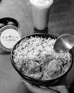 Chicken bhuna rice bowl meal