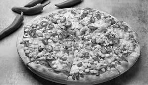 Corn chilli pizza