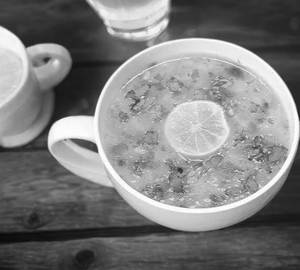 Fresh lemon corinder soup