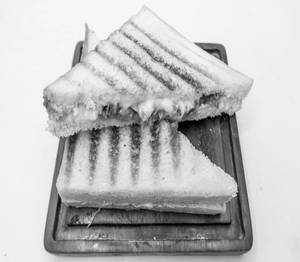 Mushroom, Corn, And Cheese Sandwich