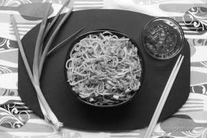 Schezwan veg noodles