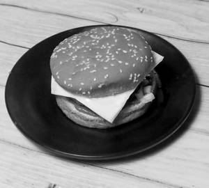 Aloo tikki cheese burger