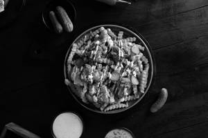 Buffalo Ranch Fried Chicken Loaded Fries