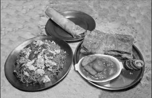 Moglai With Chowmein & Egg Roll