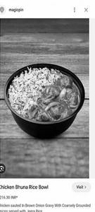 Chicken Bhuna Bagara  Rice Bowl