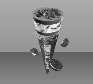 Cookies N Cream Bliss Ice Cream Cone [120 Ml]
