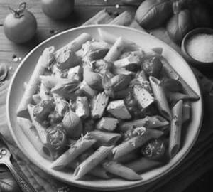 Penne With Chicken In Tomato Sauce 