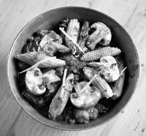 Baby Corn Mushroom Masala