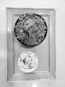 Chicken Dum Biryani with Raita