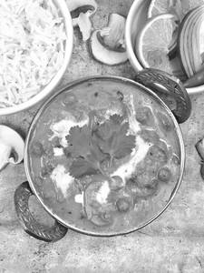 Veg. Mushroom Masala
