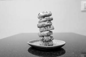 White chocolate pistachio cranberry cookie
