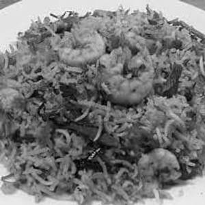 Prawns biryani