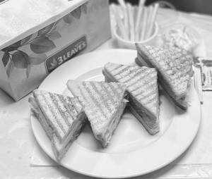 Veg & Cheese Grilled Sandwich +French Fries