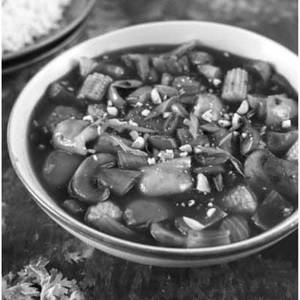 Paneer Mushroom and Baby Corn in Soya Garlic Sauce
