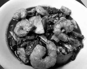 Prawns In Chilli Basil Oyster Sauce