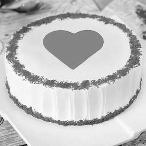 Red Velvet With Heart Cake